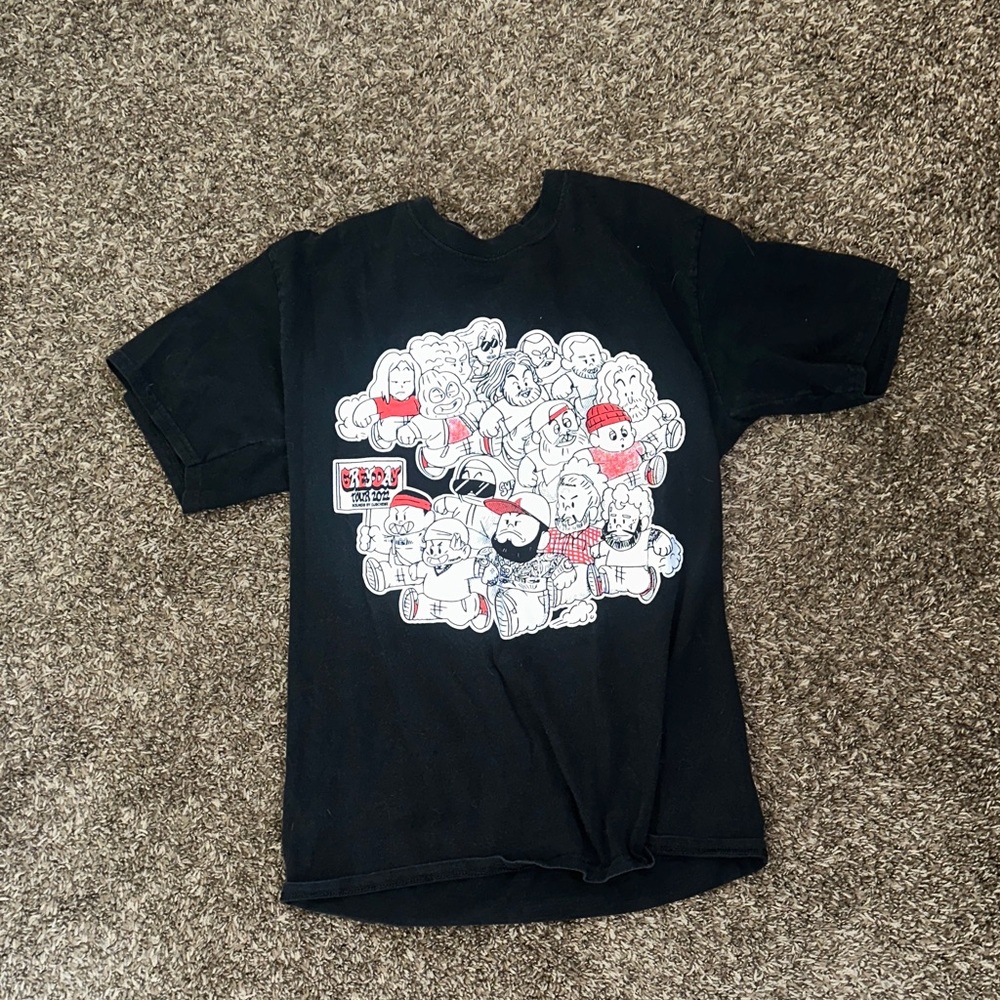 Merch $uicideboy$ DJ Scheme Black Graphic T-Shirt